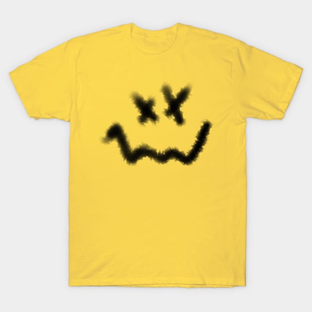 Graffiti Psycho Smiley Face T-Shirt by ckandrus